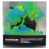 Macenauer akvarijní dekorace Clover-Stripe modrozelený/žlutozelený