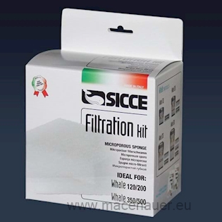 SICCE Příslušenství Filtrační náplň (2 x 10 ppi, 2 x 20 ppi)pro filtr Whale 120 a 200