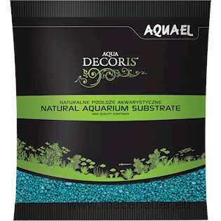 Aquael Aqua Decoris Turquoise 2-3mm 1kg, písek dekorační