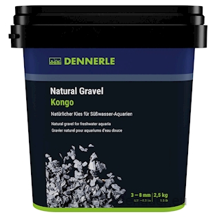 DENNERLE Natural Gravel Kongo, 3 - 8 mm, 2,5 kg