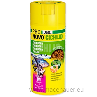 JBL Krmivo ProNovo Cichlid Grano M CLICK, 250ml