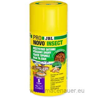 JBL Krmivo ProNovo Insect Stick S, 100 ml