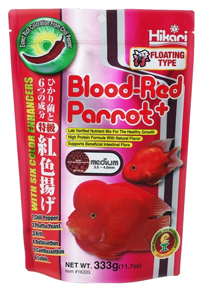 HIKARI Krmivo Blood-red Parrot Plus Medium 333 g