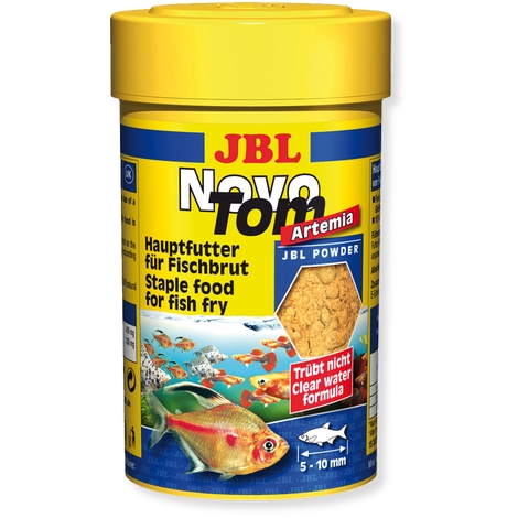 JBL Základní krmivo pro mladé živorodé akvarijní ryby Novotom Artemia, 100ml