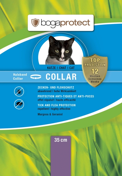 BOGAR Antiparazitní obojek bogaprotect COLLAR, pro kočky, 35 cm