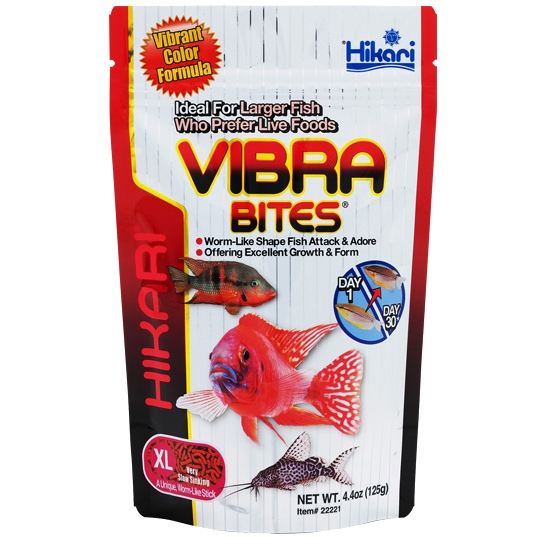 HIKARI Krmivo Vibra Bites XL, 125 g