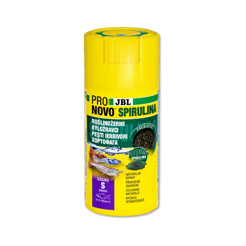 JBL Krmivo ProNovo Spirulina Grano S, 100ml, CLICK