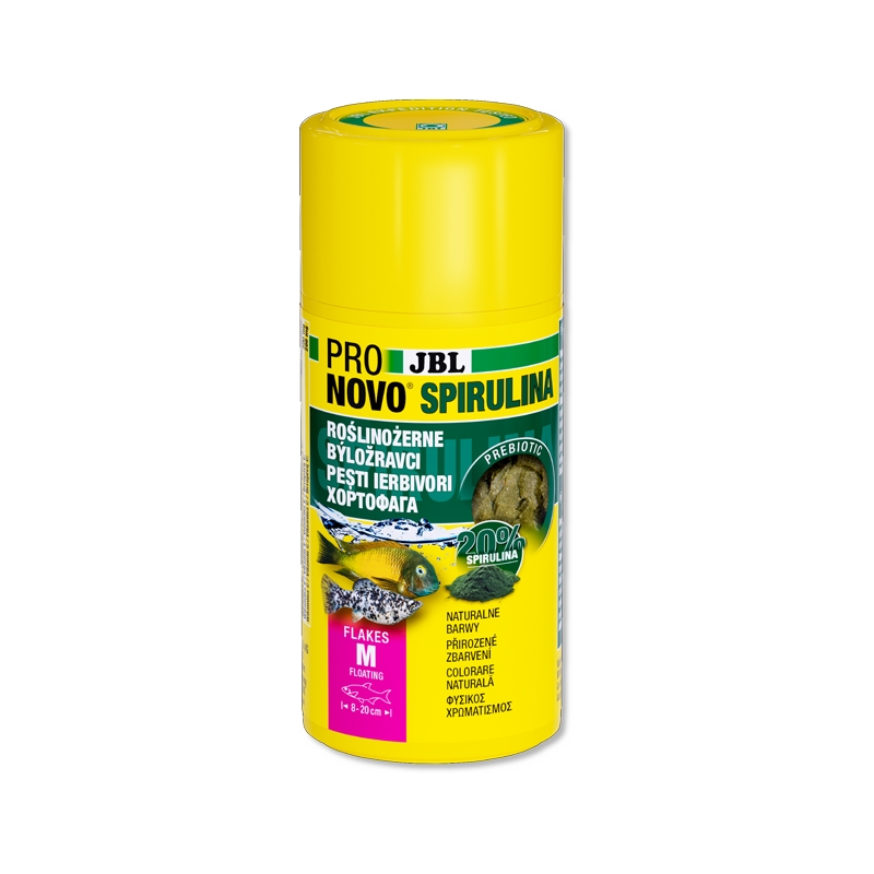 JBL Krmivo ProNovo Spirulina Flakes M, 100 ml