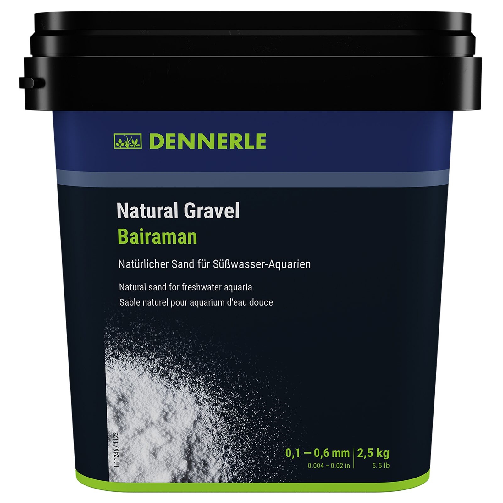 DENNERLE Natural Gravel Bairaman, 0,1 - 0,6 mm, 2,5 kg