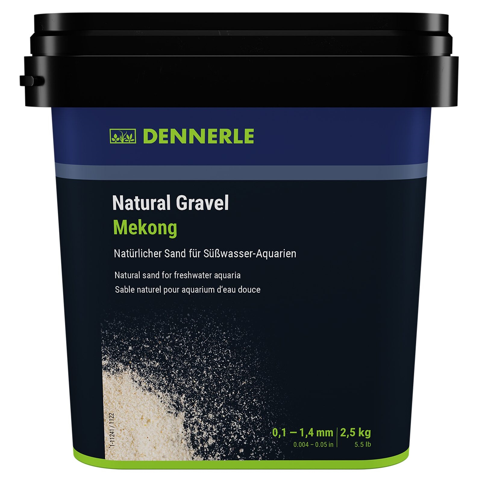 DENNERLE Natural Gravel Mekong, 0,1 - 0,6 mm, 2,5 kg