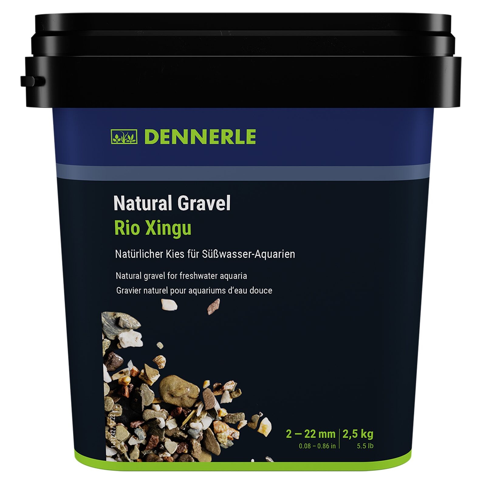 DENNERLE Natural Gravel Rio Xingu, 2 - 22 mm, 2,5 kg