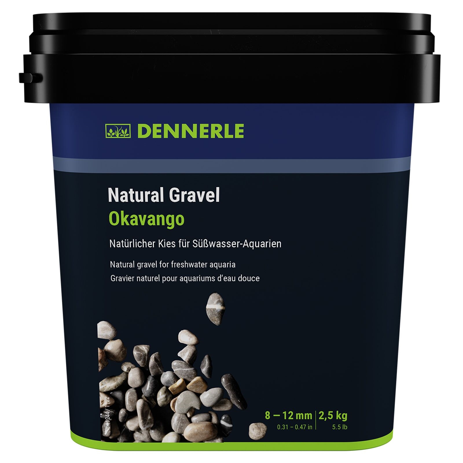 DENNERLE Natural Gravel Okavango, 8 - 12 mm, 2,5 kg