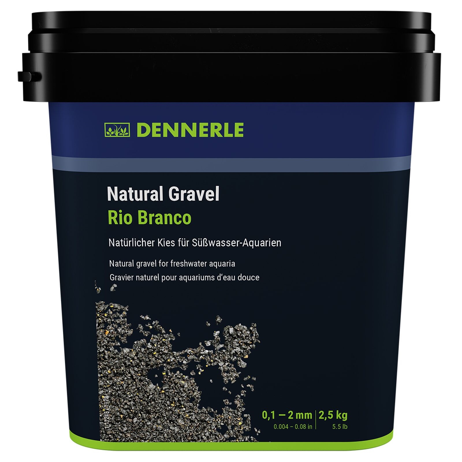 DENNERLE Natural Gravel Rio Branco, 0,1 - 2 mm, 2,5 kg