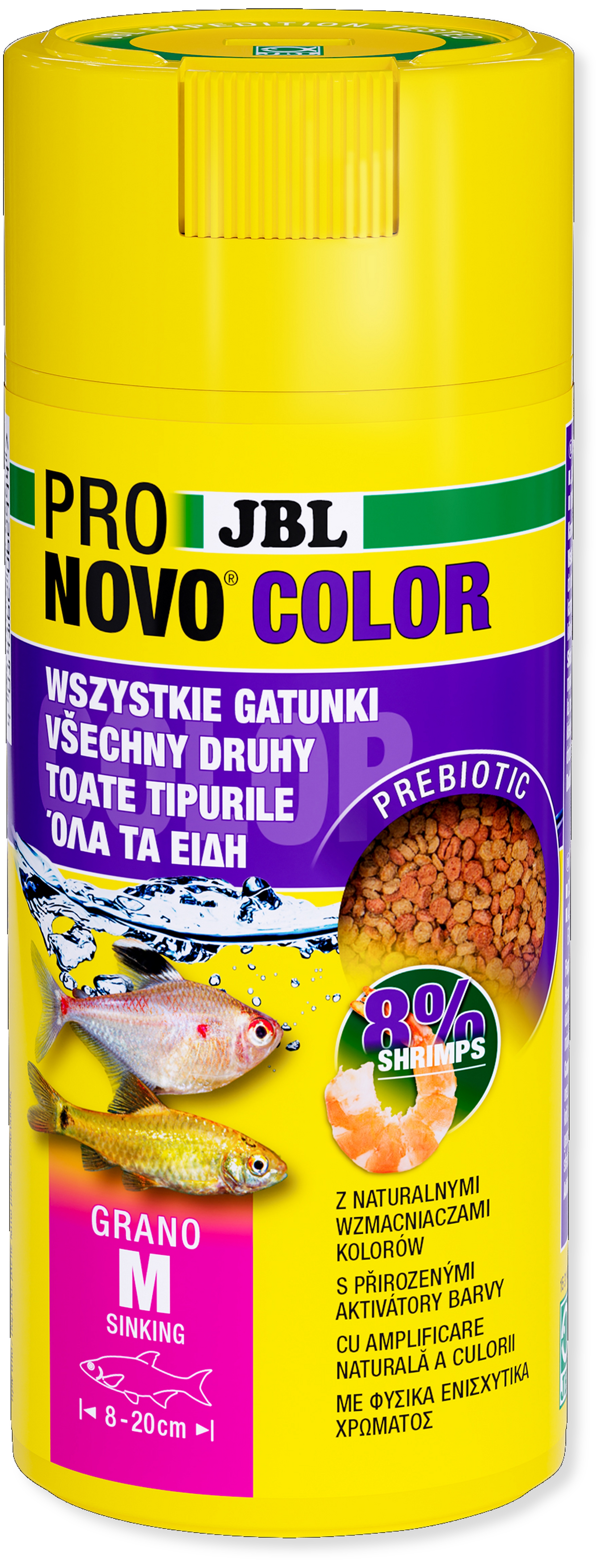 JBL Krmivo ProNovo Color Grano M, 250ml