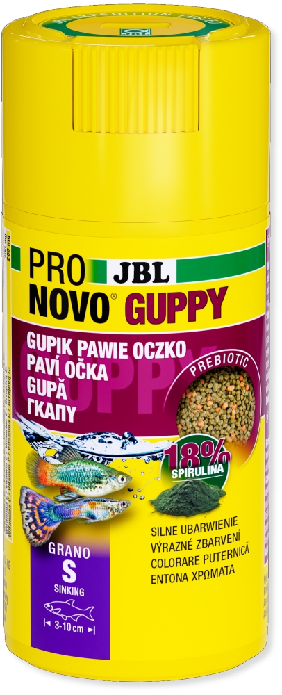 JBL Krmivo ProNovo Guppy Grano S, 100ml