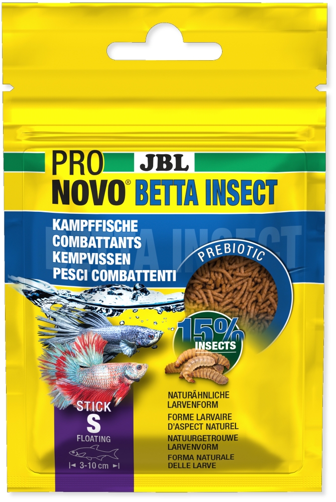 JBL Krmivo ProNovo Betta Insect Stick S, 20 ml