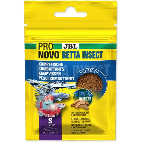 JBL Krmivo ProNovo Betta Insect Sticks S, 100 ml