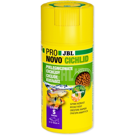 JBL Krmivo ProNovo Cichlid Grano S, 100ml