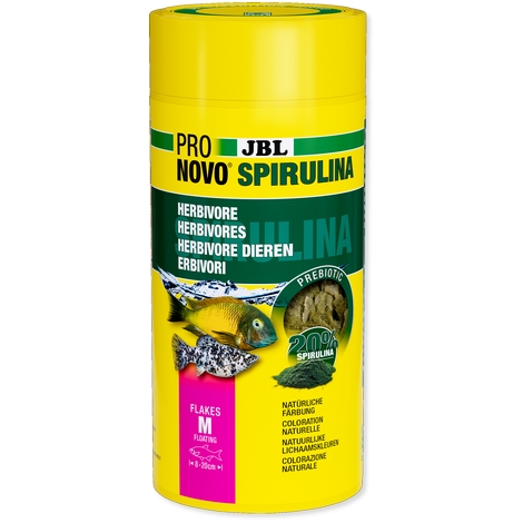 JBL Krmivo ProNovo Spirulina Flakes M, 1000ml